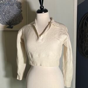 Wilfred Cream V-Neck Sweater
